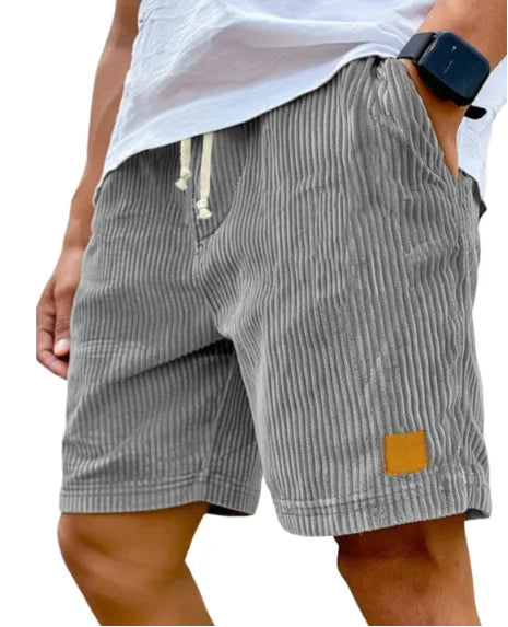 Pantalones cortos casuales de pana estilo retro para hombre